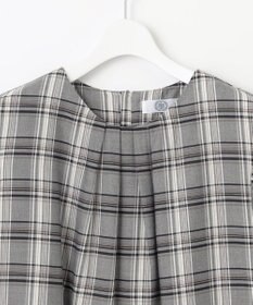 J.PRESS LADIES L シアーストライプ&チェック カットソー