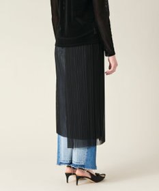 GRACE CONTINENTAL チュールタイトプリーツスカート