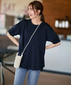 Tiaclasse 【洗える・接触冷感・紫外線ケア・サラごこち】ラウンドヘムチュニック