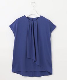 自由区 【洗える・XSサイズあり】ハイツイストポンチフロントタック カットソー