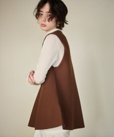 #Newans 【洗える】スリットネックフレアベスト