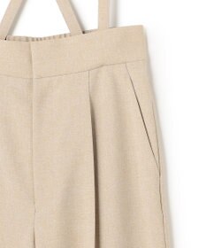 uncrave ウォッシャブルドライサップ ワイドパンツ（サスペンダー付き）