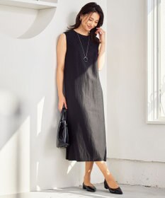 自由区 【洗える】エンブロイダリーノースリーブ ワンピース