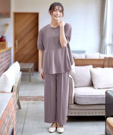 Tiaclasse 【洗える・接触冷感・紫外線ケア・サラごこち】ラウンドヘムチュニック