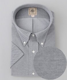 J.PRESS MEN 【KING SIZE】【J.PRESS OXFORD JERSEY】カノコインレイ パッチポケットシャツ / B.D.