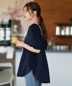 Tiaclasse 【洗える・接触冷感・紫外線ケア・サラごこち】ラウンドヘムチュニック