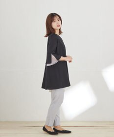 Tiaclasse 麻調テーパードパンツ