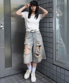 WEGO ヘンリーネックフードT