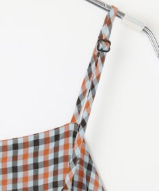 #Newans ボリュームチェックキャミワンピ