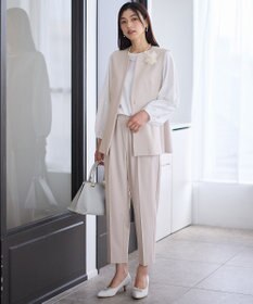 ANY L 【3SET】きちんと見え3点コーデセット（ブラウス＋ジレ＋パンツ）