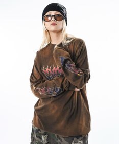 WEGO 【ユニセックス着用ITEM】フレイムグラフィックBIGT（LS）