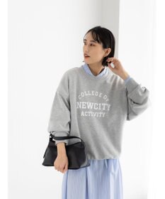 Te chichi 裏毛ロゴプルオーバー