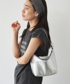 russet ソフトレザーシンプルショルダーバッグ【silver】(CE-1462)