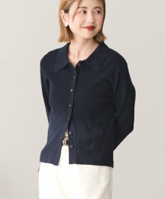 AMERICAN HOLIC バイパチ襟付き前あきリブプルオーバー