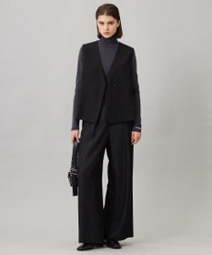 ICB L 【UVカット・洗える】ウール2WAYストレッチ Vネックベスト