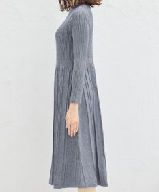 Tiaclasse 【洗える】1着でオシャレ感が出せるニットプリーツワンピース