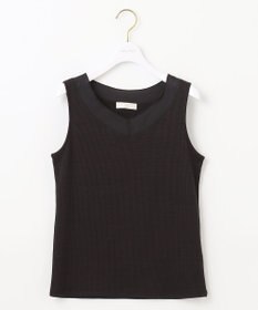 ANY SIS シアーコンビテレコ タンクトップ