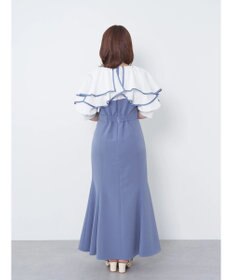 earth music&ecology パイピング衿付きドッキングワンピース