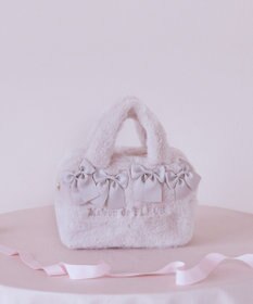 Maison de FLEUR ピンクマニア2Wayファーリボンミニバッグ