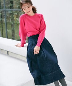 組曲 【選べる8色展開・春まで使える！】バックレースカラー ニット