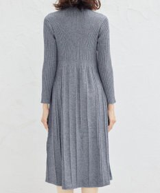 Tiaclasse 【洗える】1着でオシャレ感が出せるニットプリーツワンピース