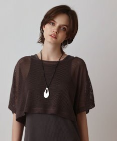 GRACE CONTINENTAL メッシュレイヤードワンピース