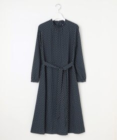 J.PRESS LADIES L 【洗える】ジオメトリックプリント ワンピース