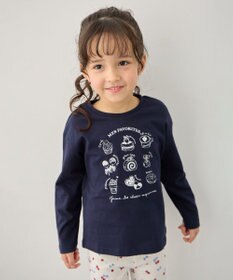 ANY KIDS 【一部店舗/WEB限定】【綿100%】プリント 長袖Tシャツ