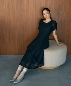 earth music&ecology パネル切り替えレースワンピース