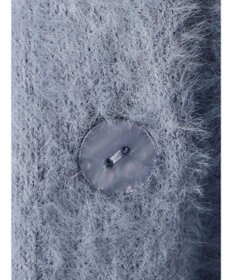 earth music&ecology ミニシャギーＶネックカーディガン