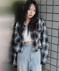 WEGO チェックショートネルシャツ