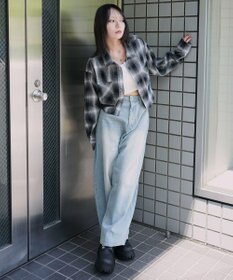 WEGO チェックショートネルシャツ