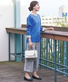 Tiaclasse 【洗える】ダブルフェイスニットトップス