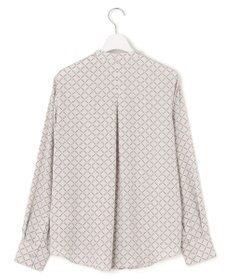 ICB L 【新色追加・WEB限定カラーあり・接触冷感・UVケア・速乾・洗える】BackSatinAmunzen バンドカラーブラウス