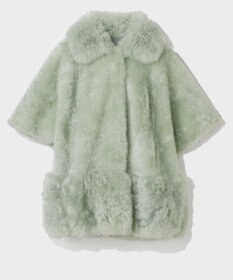 GRACE CONTINENTAL ムートンポンチョコート