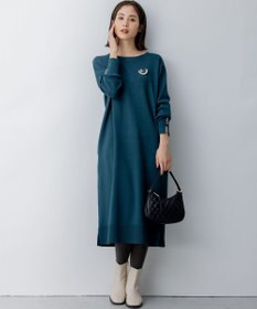 組曲 L 【WEB限定】コクーンシルエット ニットワンピース