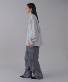 WEGO 【ユニセックス着用ITEM】ショートドロストワンポイント刺繍プルオーバー