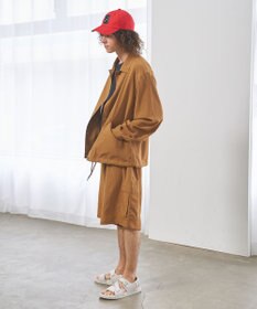 J.PRESS YORK STREET 【UNISEX】リネンライクイージーカーゴ ハーフパンツ