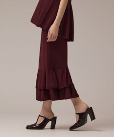 GRACE CONTINENTAL ティアードニットスカート