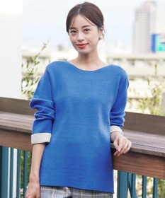 Tiaclasse 【洗える】ダブルフェイスニットトップス