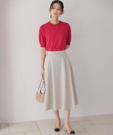 組曲 S ライトリネンライクフレア スカート