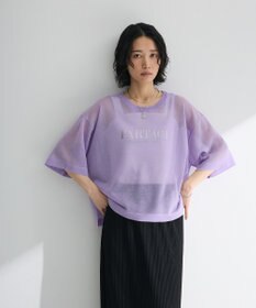 Green Parks アソートロゴ半袖シアーニットプルオーバー