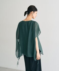 YECCA VECCA サイドリボンシアーレイヤードプルオーバー