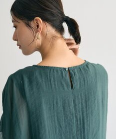 YECCA VECCA サイドリボンシアーレイヤードプルオーバー