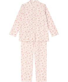 Wing パジャマ 長袖 長ズボン 綿100％(肌側) あったか素材 保温性 ゆったりシルエット シャツタイプ 上下セット レディース EP6001 ウイング／ワコール