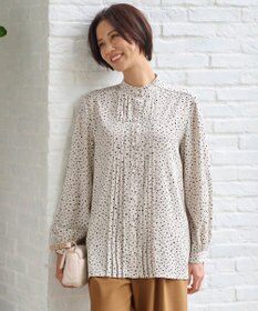 自由区 【洗える】TOROハイネック ブラウス