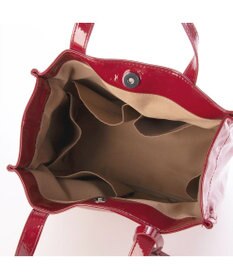 UNBILLION カシュカシュ cachecache / ソフトエナメルスクエア手提げトートS