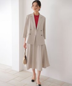 組曲 S ライトリネンライクフレア スカート