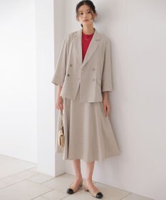 組曲 S ライトリネンライクフレア スカート