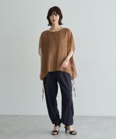 YECCA VECCA サイドリボンシアーレイヤードプルオーバー